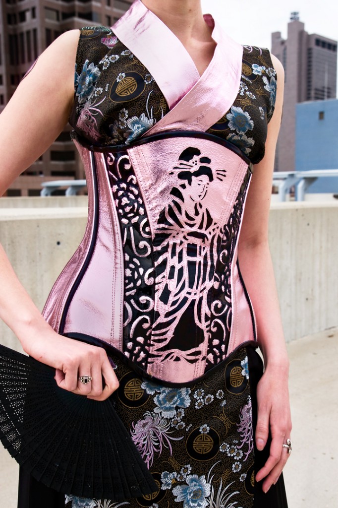 Custom Leather Underbust Geisha Corset